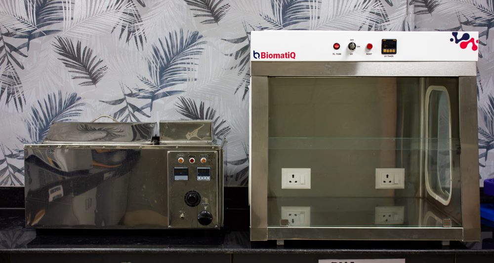Water bath & BiomatiQ PCR Workstation